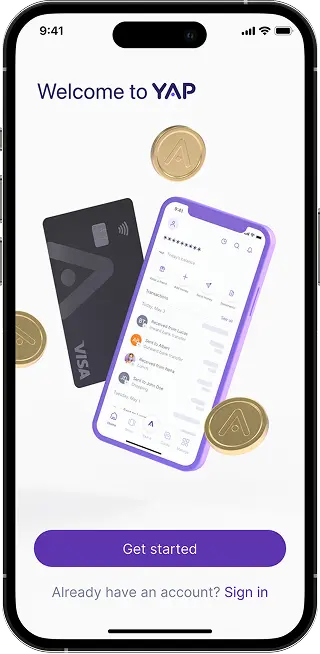 YAP app on phone